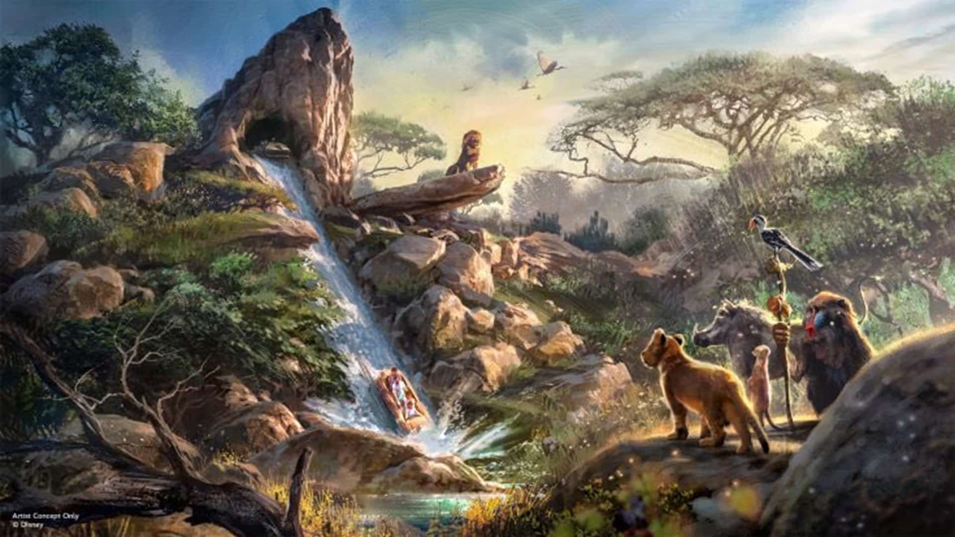 Lion King land Waterattractie
