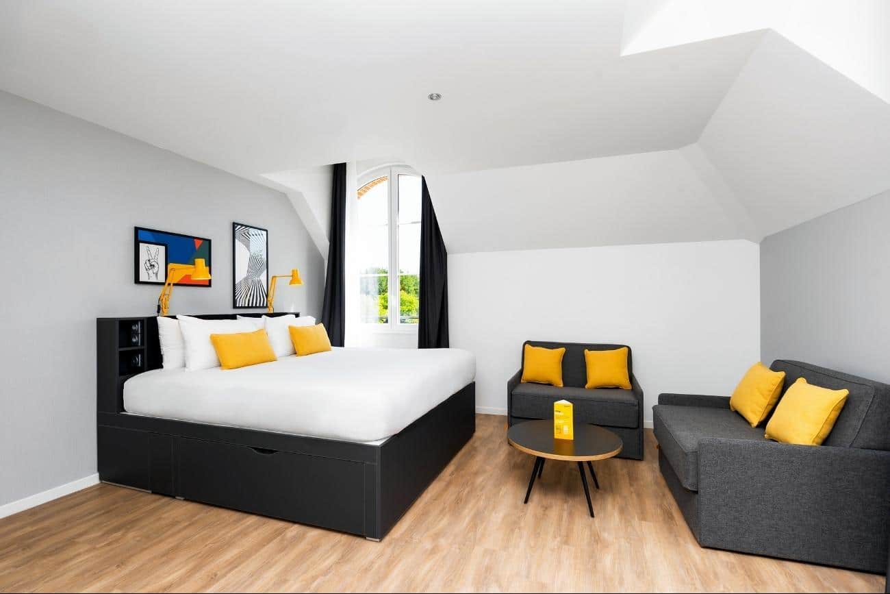 Staycity Aparthotel Paris slaapkamer