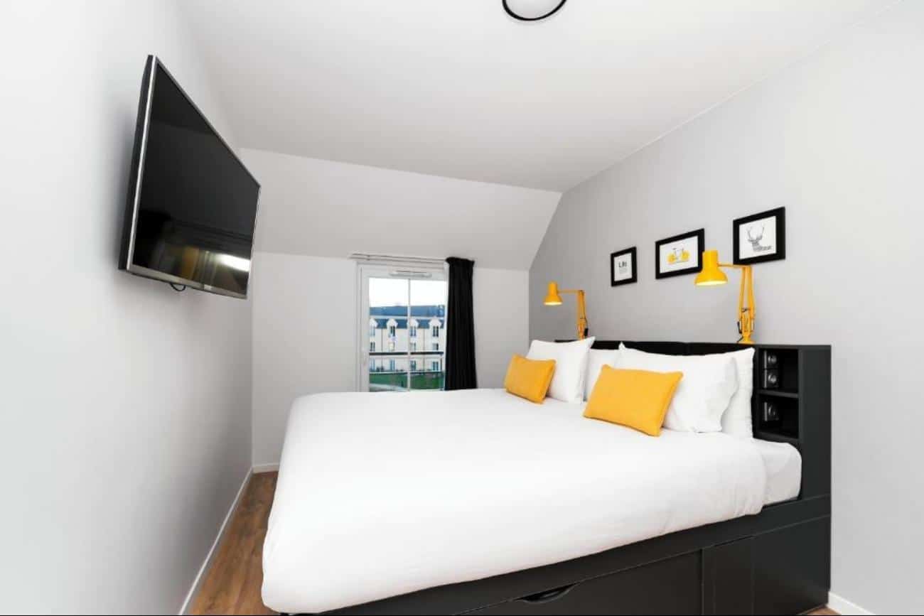 Staycity Aparthotel Paris slaapkamer